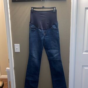 Old Navy Dark Blue Maternity Flare Jeans